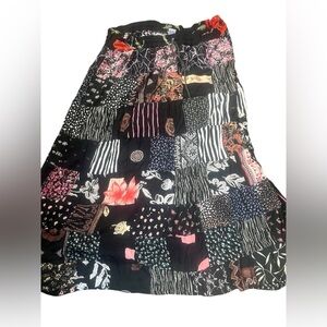 Handmade Rayon Patchwork Hippy Gypsy Boho Maxi Women Long Skirt